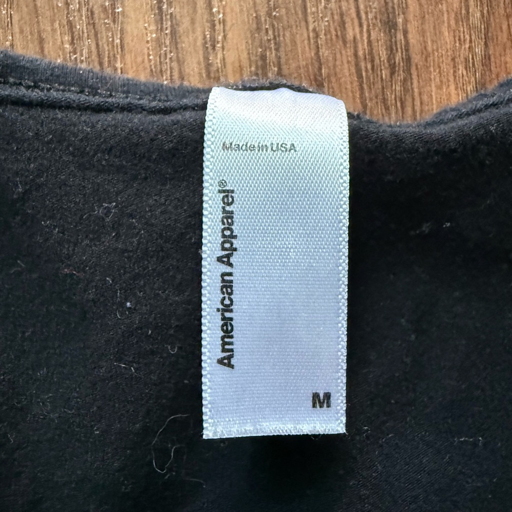 American Apparel Black Cross V-Neck dress - Picture 4 of 8